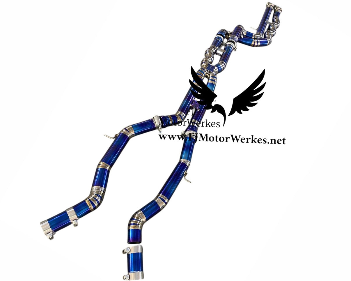 Bmw M3 F80 M4 F82 M4 F83 Equal Length Midpipe Exhaust in TITANIUM - With Brace