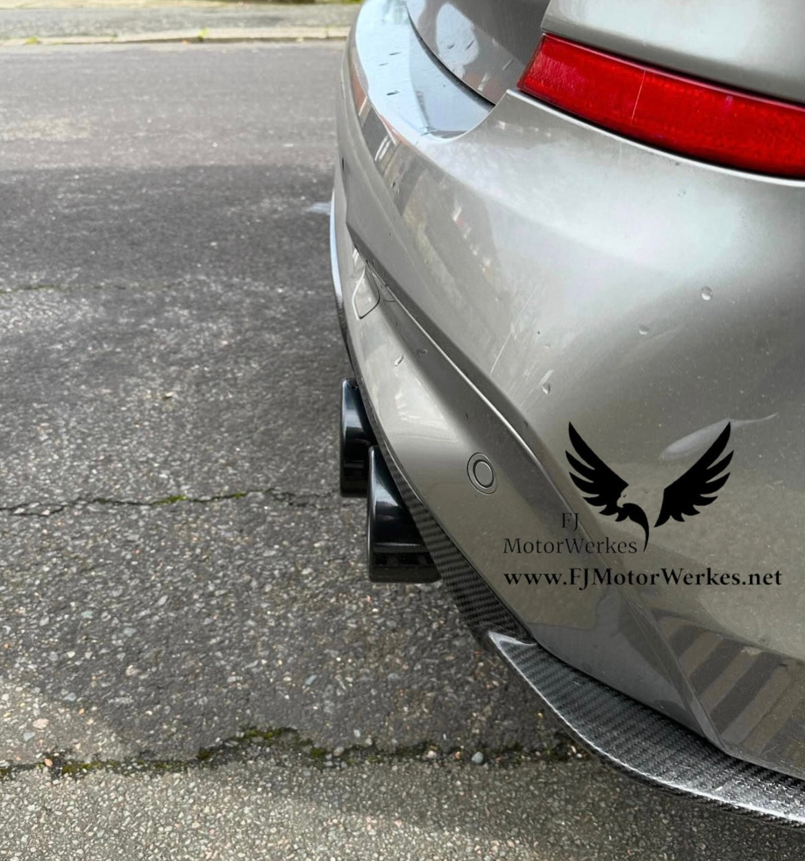 Bmw X3M X4M BLACK CHROME 4.5” Exhaust Tips Direct Fit X3mc X4mc F98 F97 - V2