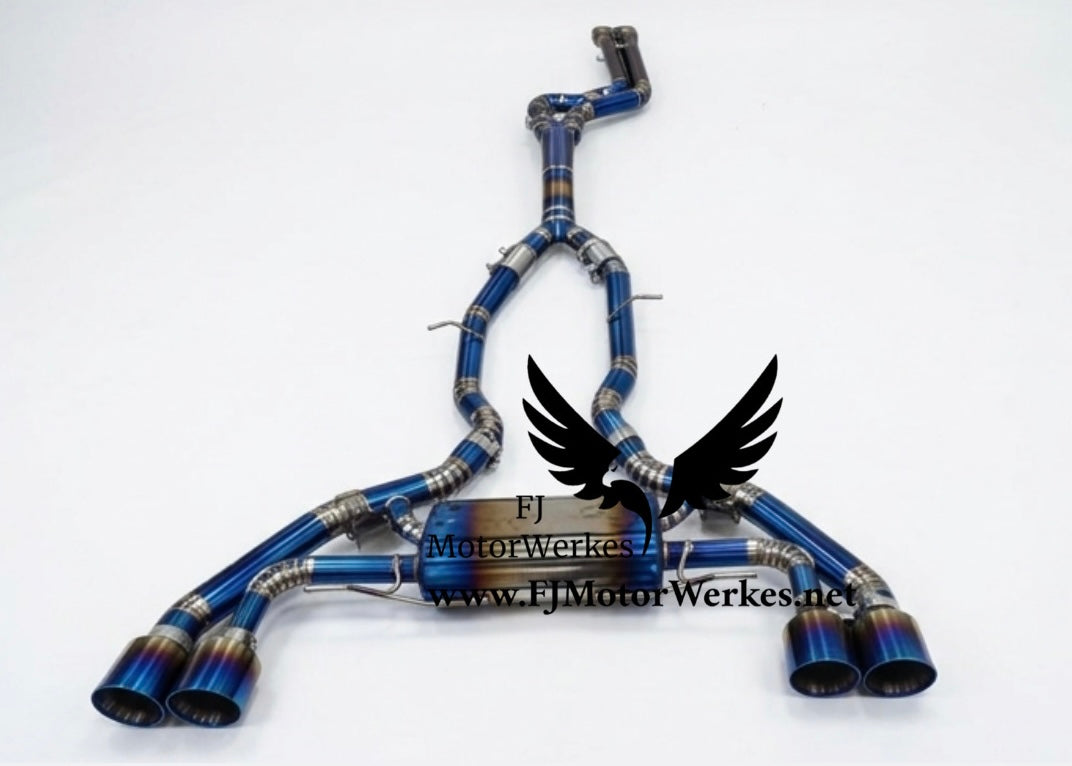 Bmw X3M X4M S58 Premium Titanium Equal length Catback Exhaust System Pre lci + Lci