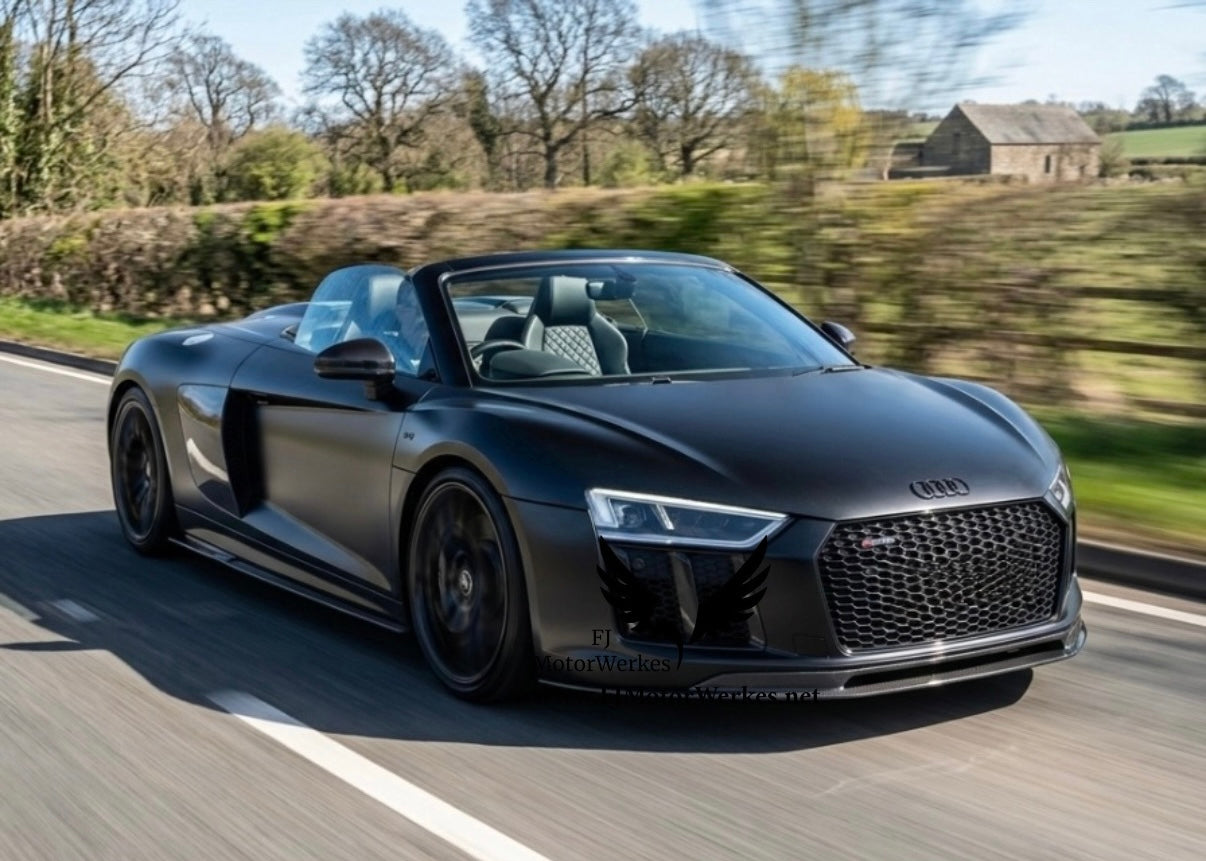 Audi R8 V10 Gen 2 Front V spec Carbon Fibre Splitter Lip