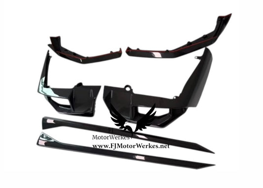 Bmw M5 G90 G99 Full Carbon Fibre Kit M Performance Style - Splitter, Side Skirts & Diffuser