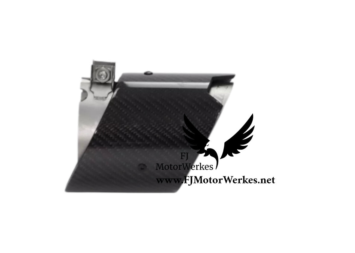 FJ MotorWerkes Bmw M Performance Carbon Fibre Exhaust Tips X5M X6M F95 F96 Comp