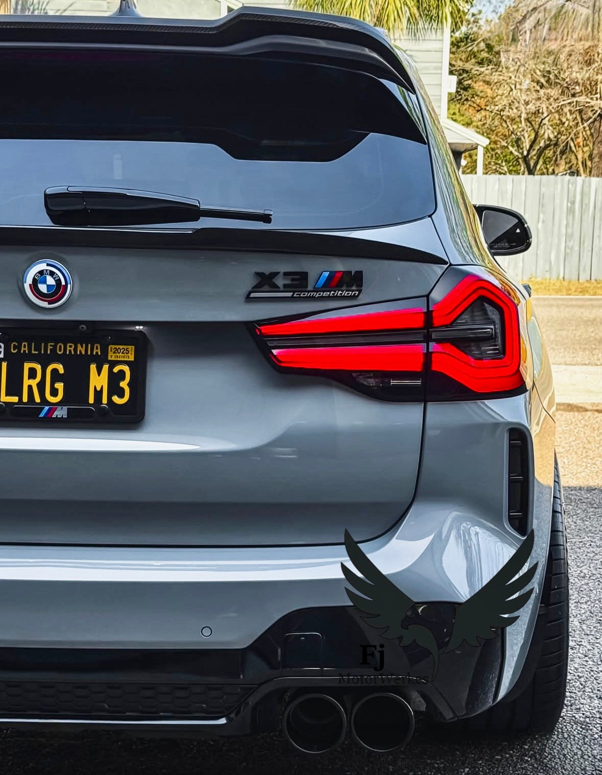 Bmw X3M X4M BLACK CHROME 4.5” Exhaust Tips Direct Fit X3mc X4mc F98 F97 - V2