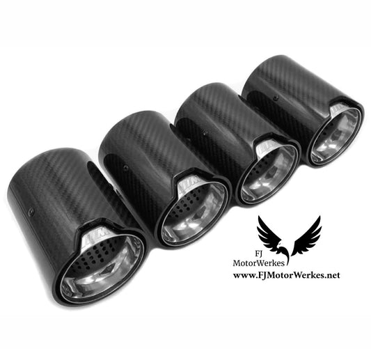 Bmw X5M X6M M Performance  Exhaust Tips Direct Fit F95 F96 Silver 2019+