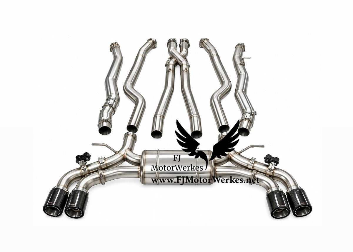 Bmw M5 G90 G99 Exclusive Valved Z Midpipe Catback System Performance Exhaust (Stainless steel or Titanium)