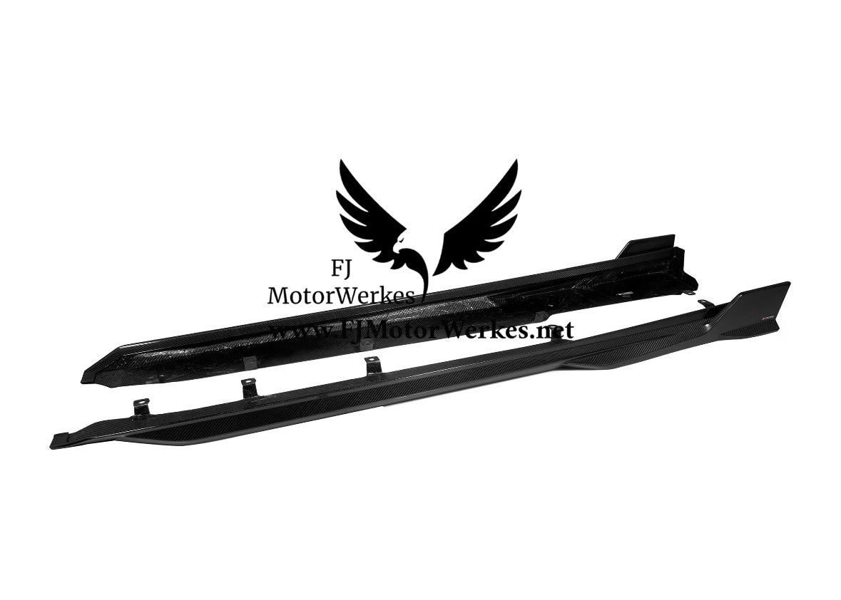 Bmw X5M F95 LCI 2023+ Carbon Fibre Side Skirt Extensions