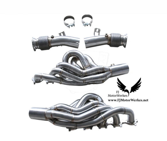 Audi r8 5.2 v10 RWS COMPETITION HEADERS MANIFOLD DECAT DOWNPIPE - INC TWIN TURBO