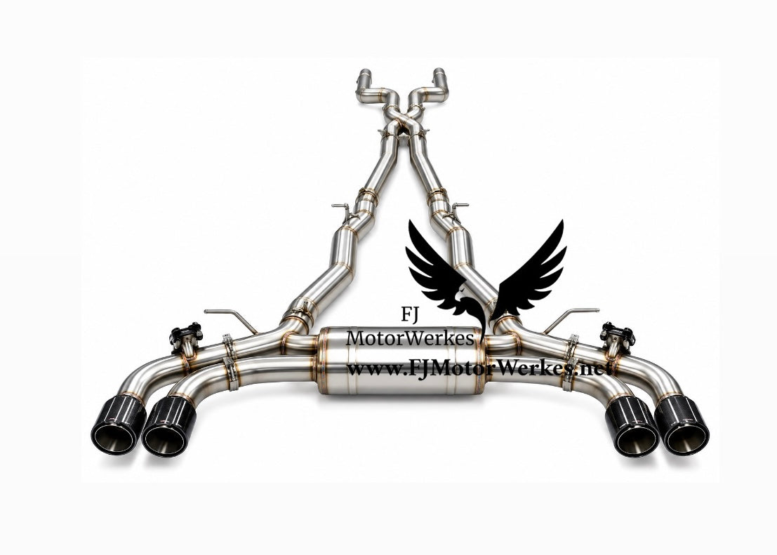 Bmw M5 G90 G99 Exclusive Valved Z Midpipe Catback System Performance Exhaust (Stainless steel or Titanium)