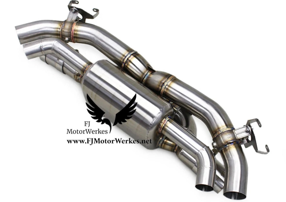 Porsche 911 992 Turbo & Turbo S valved performance catback exhaust