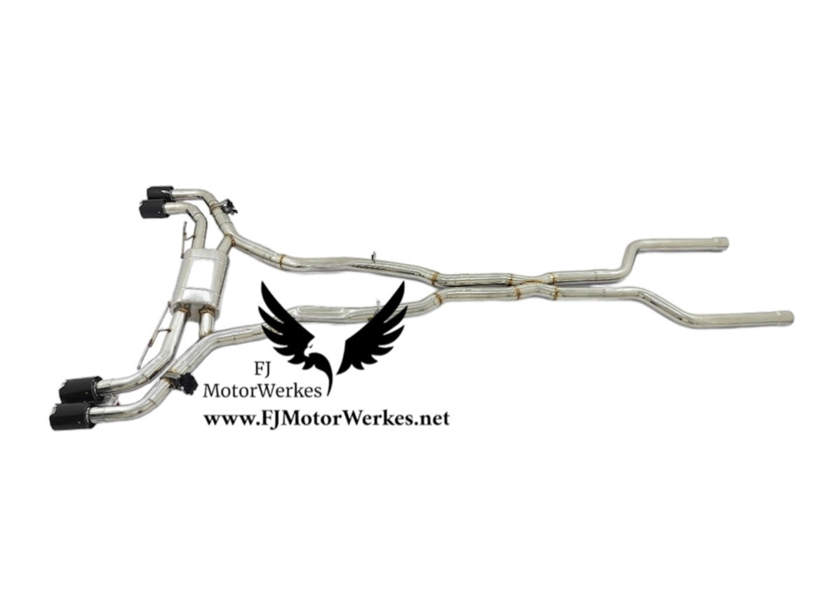Bmw X5M X6M F95 F96 Full Catback exhaust system Pre Lci + Lci