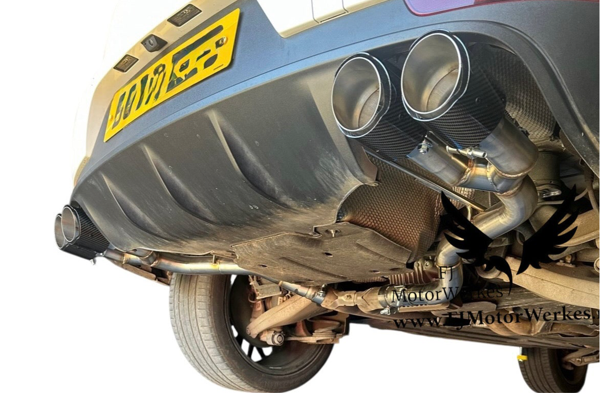 Porsche Macan S - Turbo - GTS 2.0/2.9/3.0 muffler delete slip on exhaust 2018+