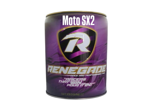 Renegade SX2 – High-Performance Leaded Race Fuel for 2-Stroke Engines