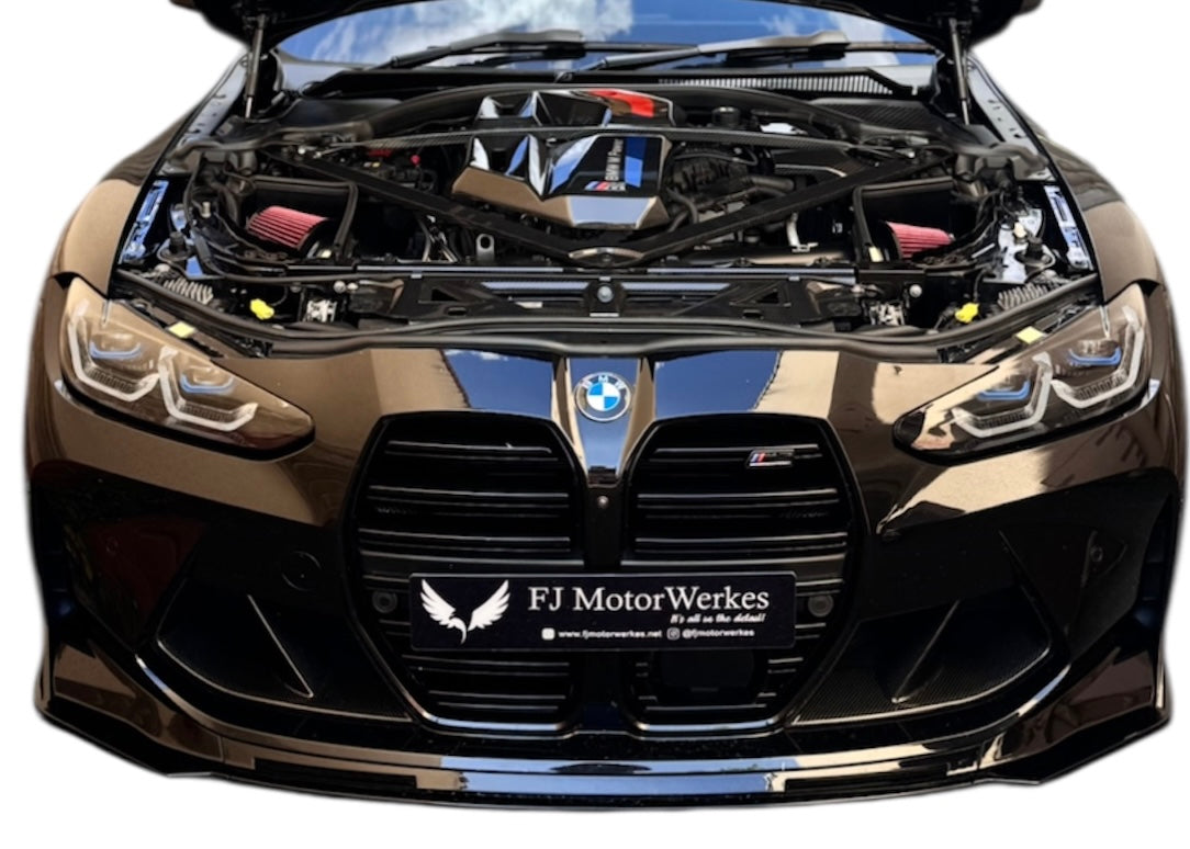 FJ Motorwerkes BMW M3 M4 G80 G81 G82 G83 Cold Intake Air Filter Induction Kit Heatshielded 2021+