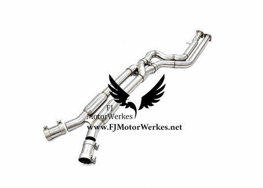 FJ MotorWerkes BMW X3M X4M 2019+ - Equal Length Z Pipe Crossover Midpipe