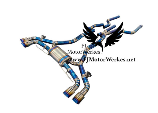 Bmw X5M X6M F95 F96 Titanium Full Catback exhaust system Pre Lci + Lci