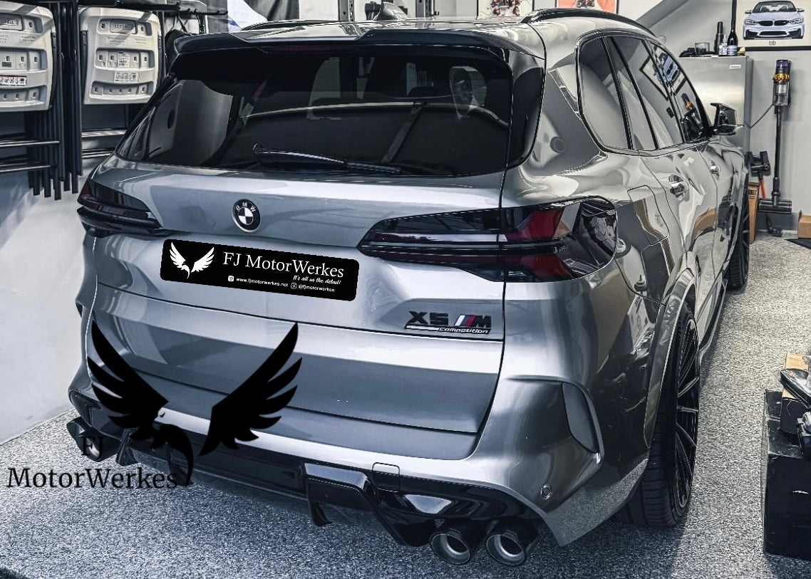 FJ MotorWerkes Bmw M Performance Carbon Fibre Exhaust Tips X5M X6M F95 F96 Comp