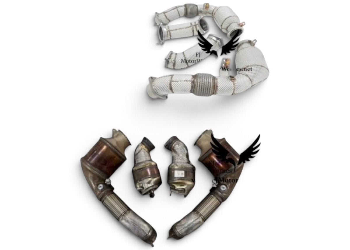 Bmw X5 G05 LCI M60i X6 G06 LCI M60i X7 G07 LCI M60i S68 Decat Downpipes Primary & Secondary Catless
