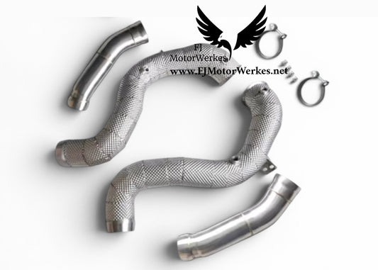 Mercedes C63 AMG 4.0 Decat Downpipes Catless W205 S205 C205 C Class C63S
