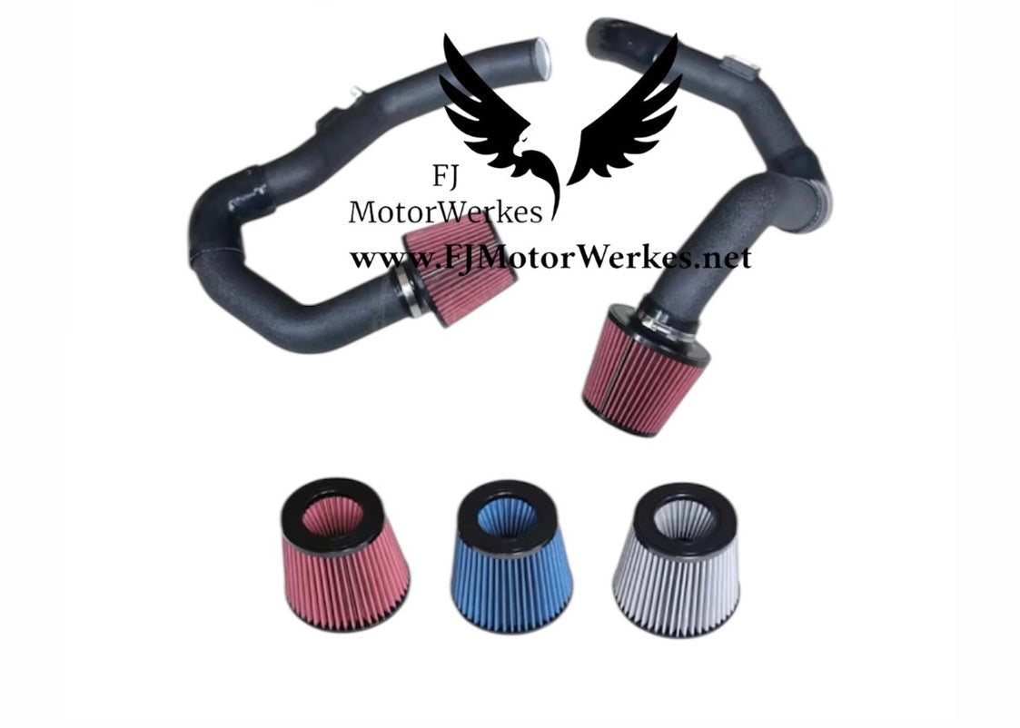 BMW M2 M3 M4 M5 M6 M8 X3M X4M X5M X6M + B58 Front Mount Air Intakes kit - Inc Rain covers (Silicone)