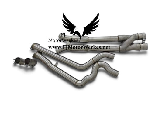 FJ MotorWerkes BMW X3M X4M 2019+ - Equal Length Z Pipe Crossover Midpipe