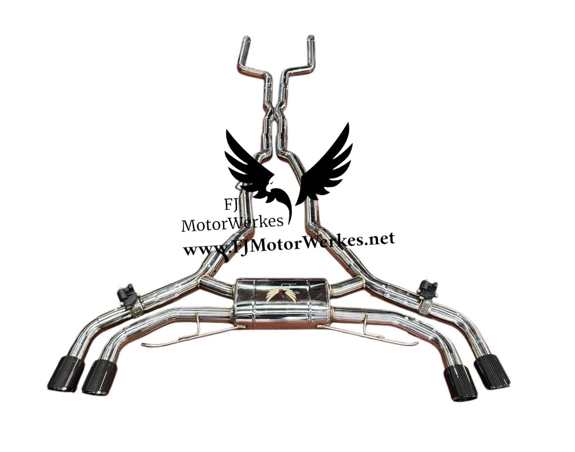 Bmw X5M X6M F95 F96 Full Catback exhaust system Pre Lci + Lci
