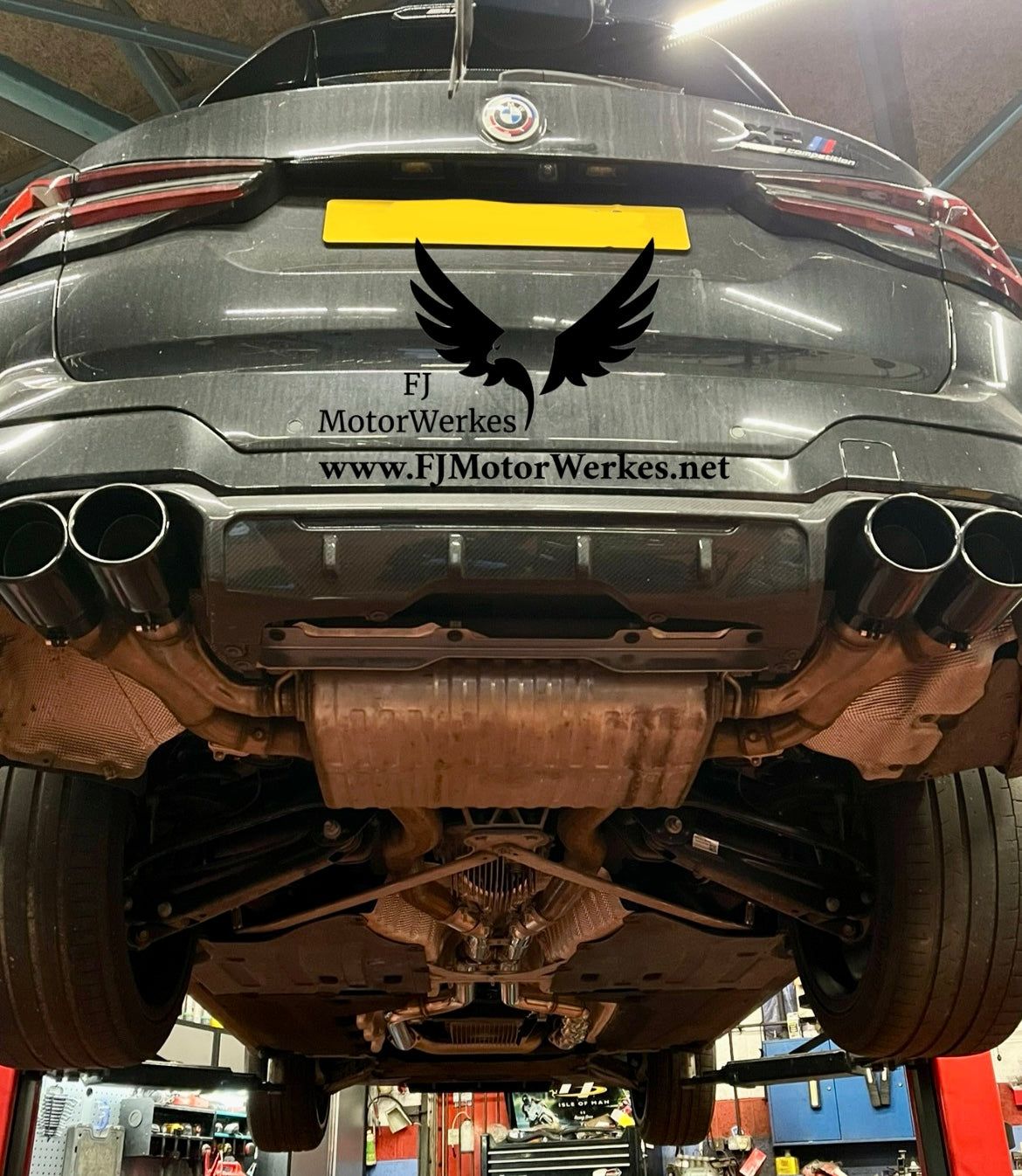BMW X3M COMP X4M COMP LCI UK Stainless Steel Equal Length Mid Pipe exhaust
